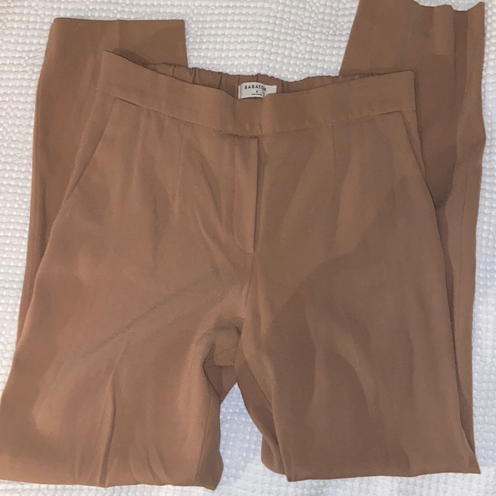 Babaton tan trousers